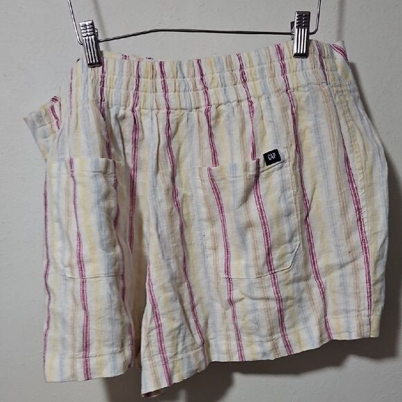 GAP Women's Pink Striped Shorts - Picture 6 of 6